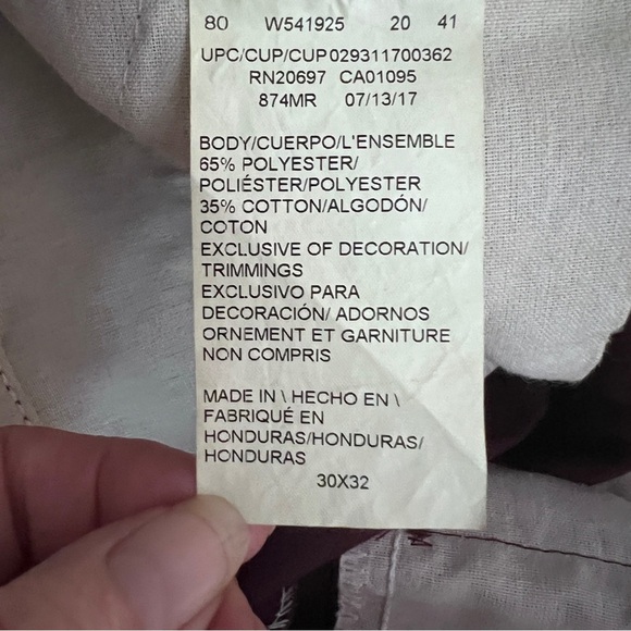 Dickies 874 Original Fit Fringed Hem Plum Burgundy Pants Size 30x32 EUC - Picture 7 of 9